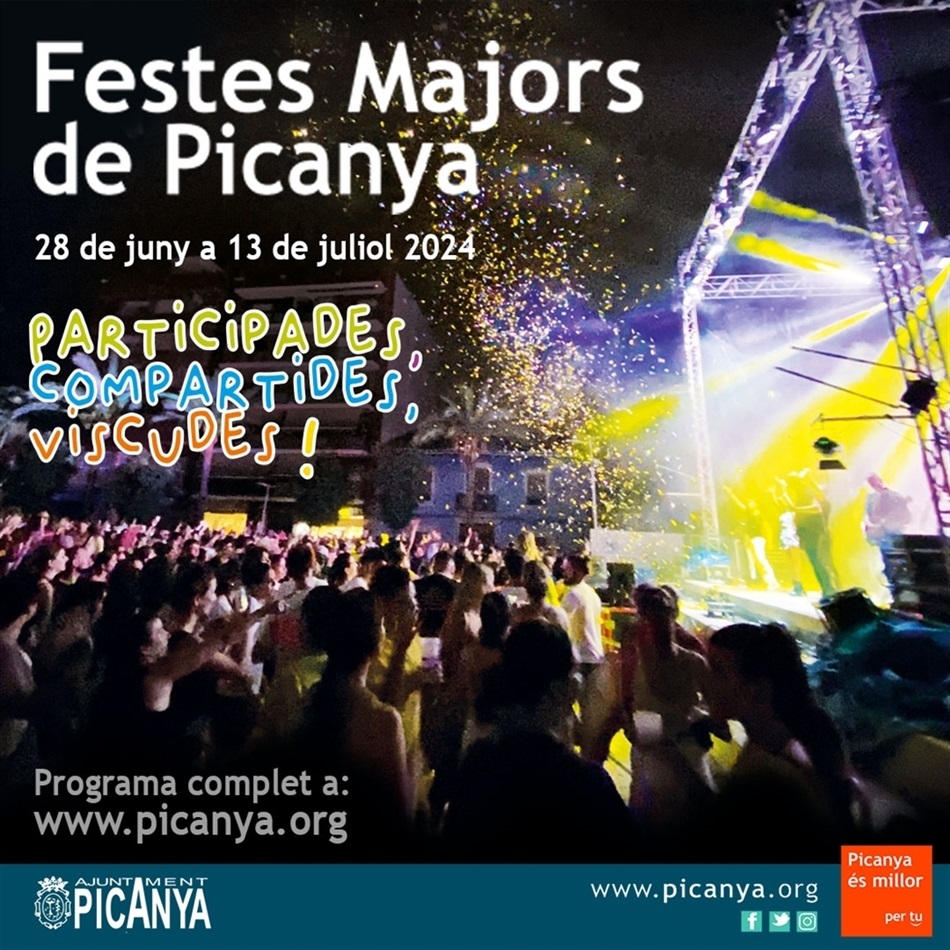 Fiestas en honor al Santísimo Cristo de la Sangre 2024 Picanya / Picaña